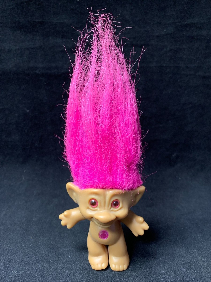 Ace Novelty Pink Hair Troll Doll W/Pink Diamond 3