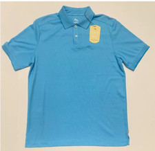 NWT Tommy Bahama Cotton / Microfiber Blend Polo Shirt - Blue Crush - Small
