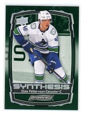 2023-24 UD Engrained Synthesis Elias Pettersson #S-26 Vancouver Canucks
