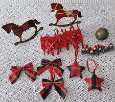 IKEA Vintage Christmas Tree Table Decorations x 19 Swedish Vinterfint 