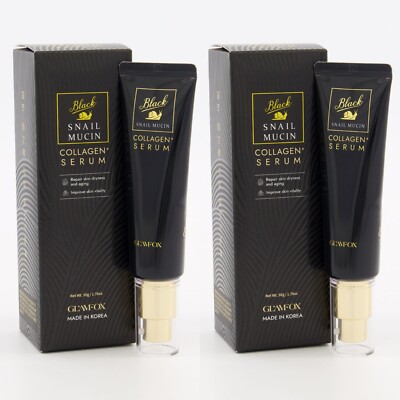 2x Glamfox Snail Mucin COLLAGEN SERUM 50g | K Beauty 