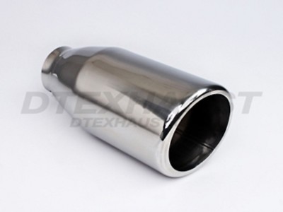 DT-24125 DOUBLE WALL ANGLE STAINLESS EXHAUST TIP 2.25'' INLET 4'' OUTLET 9'' LENGTH