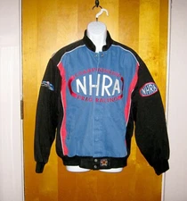 Vintage 2000s JH Design Championship NHRA Drag Racing Denim Jacket Size: S