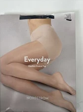 Nordstrom Pantyhose Everyday Comfort Control Top Size C Black Pantyhose