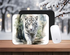 White Tiger themed neoprene PC/laptop Mouse Pad, CHOICE, FREE shipping, gifts