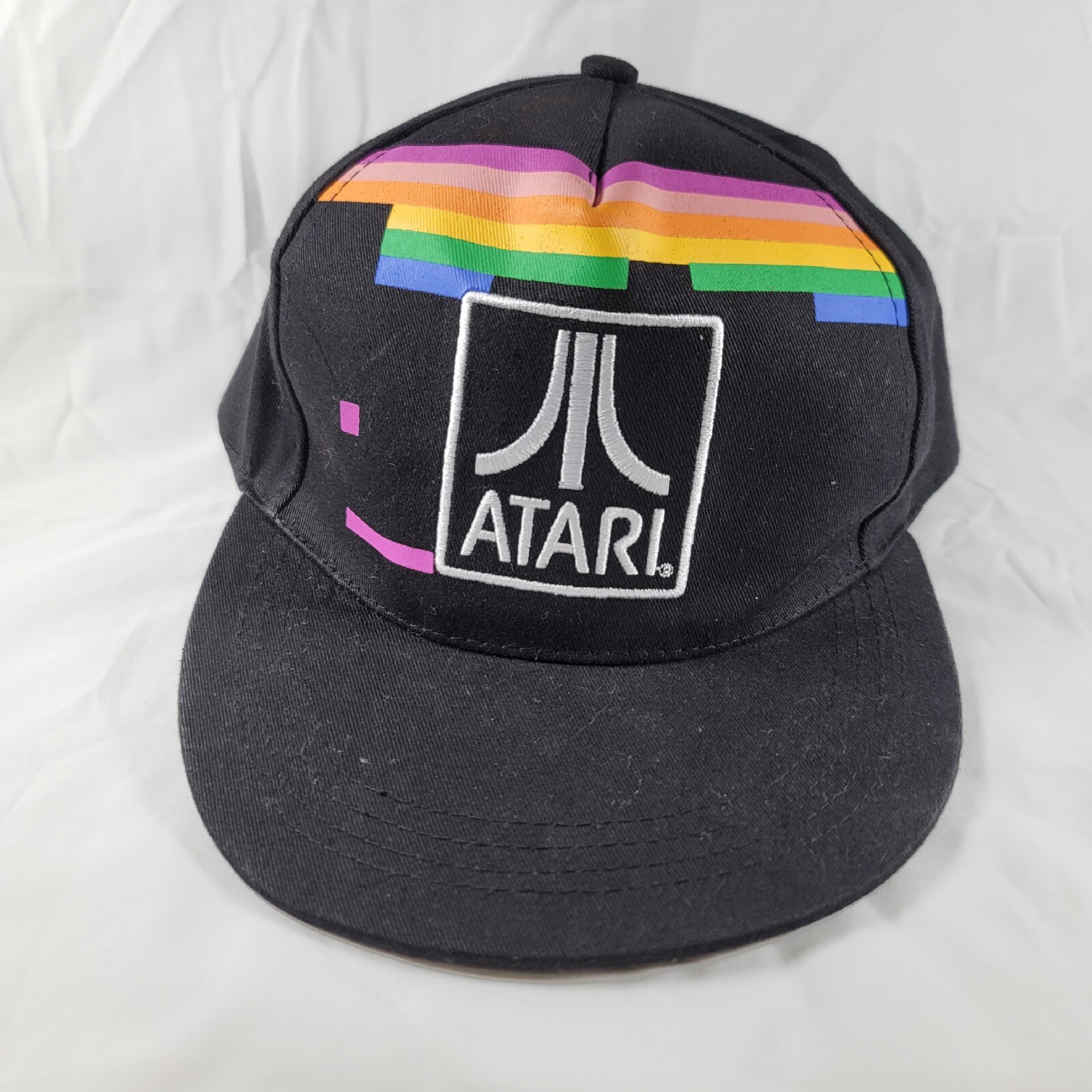 Vintage-style Atari Hat Snapback Cap Flat Bill Of… - image 3