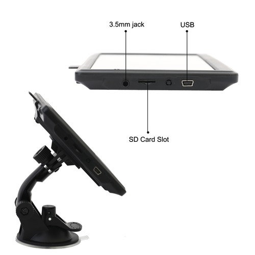 7" For Apple Carplay Car GPS Navigation Touch Screen Maps Spoken Direction 2024 - Picture 5 of 19