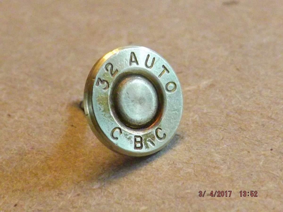 Spilla Da Bavero A Forma Di Proiettile 30-06 - Fatta A Mano Con Bossoli Sparati, Regalo - Foto 4