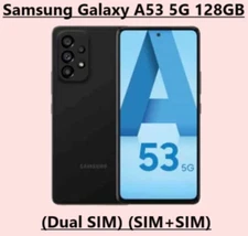 Samsung Galaxy A53 5G (A536U/DS) 128GB Black Unlocked (Dual SIM) (SIM+SIM)