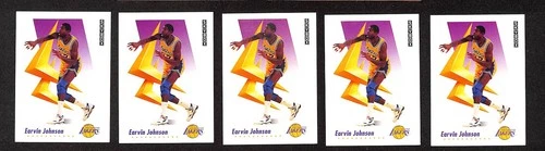 1991-92 SkyBox #137 Magic Johnson Lakers 5ct Basketball Card Lot 1703G