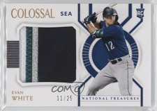 2021 National Treasures Colossal Materials Holo Gold 11/25 Evan White 1cc7