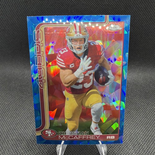 2025 Topps Chrome Sapphire Christian Mccaffrey #263 49ers