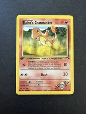 Pokemon Gym Heroes 1st Edition Blaine’s Charmander 61/132