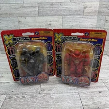 JA-RU X-Boyz Snap-A-Bot 3.75" Robots X BOTZ Action Figures Lot Of 2