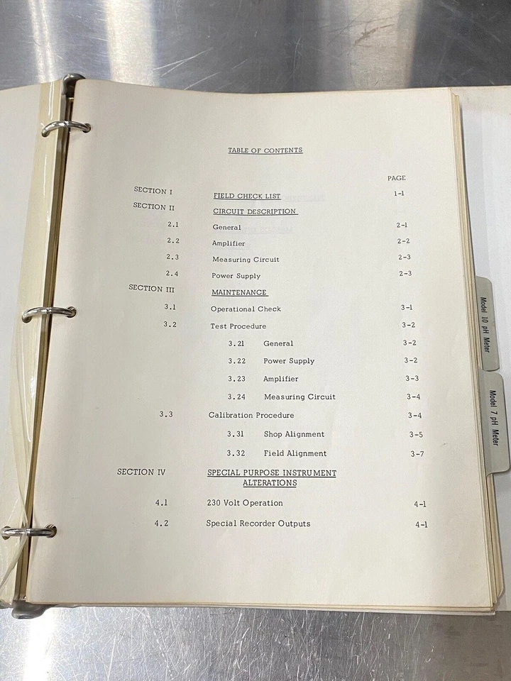 Medidor de pH Corning 7 e 10 - Guia do Usuário / Livro de Instruções / Manual - Imagem 3 de 4
