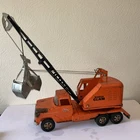 VTG Tonka Mobile Clam Pressed Steel Truck State Hi Way Dept Crane