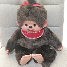 Monchhichi Premium Standard L Girl Plush Doll Sekiguchi 45cm Collectible 15 