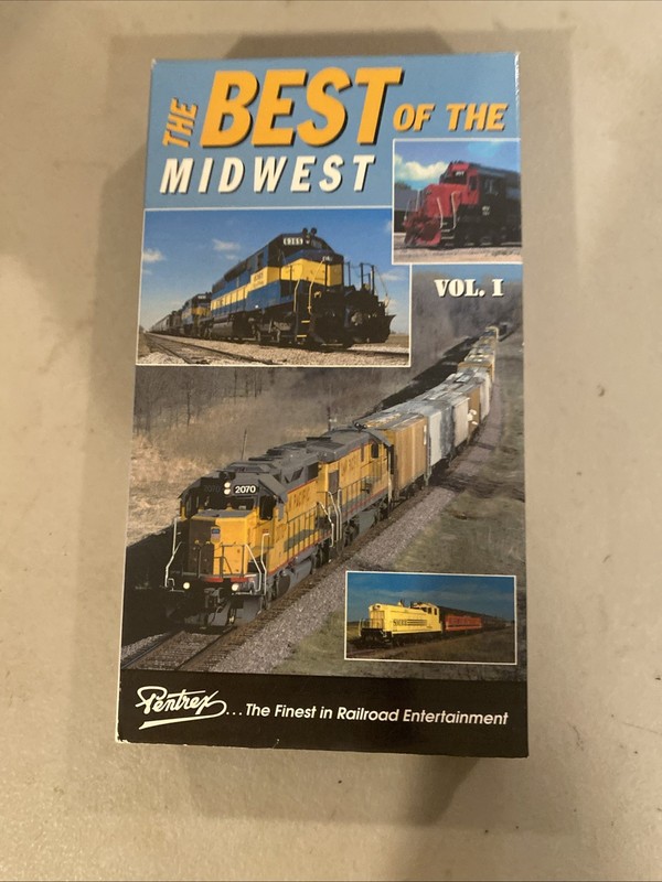 Pentrex Train VHS Tape BEST OF THE MIDWEST Volume 1 Diesels 1998 BNSF