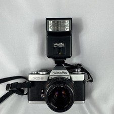 Minolta XD5 SLR Camera  3 Lenses  Accessories - MD ROKKOR-X Lens