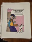LOT of 4 HALLMARK 8X10 MAXINE PRINTS autographed by artist John Wagner & Doodle — photo 2