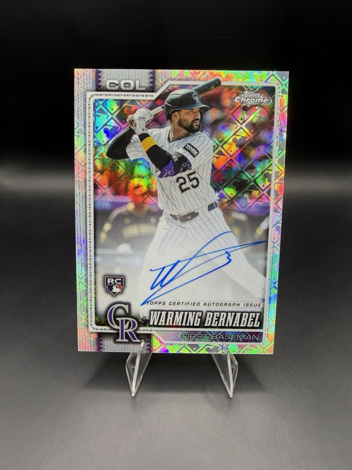 2026 Topps Chrome Logofractor Edition - Warming Bernabel #RA-WBE Rookie Auto RC