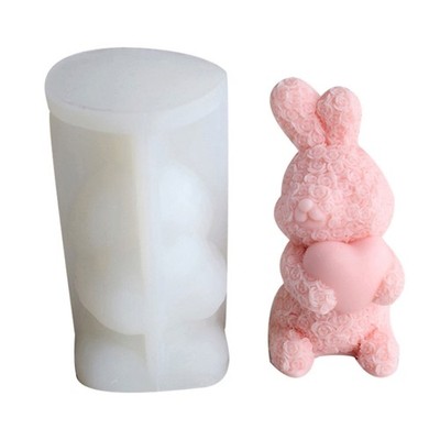 Easter Rabbit Mold 3D Rabbit Mold for DIY Soap