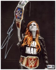 Becky Lynch Signed 8x10 Photo WWE The Man Champion Autograph Zobie COA 2