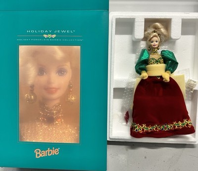 1995 Holiday Jewel Porcelain Barbie NRFB #40562