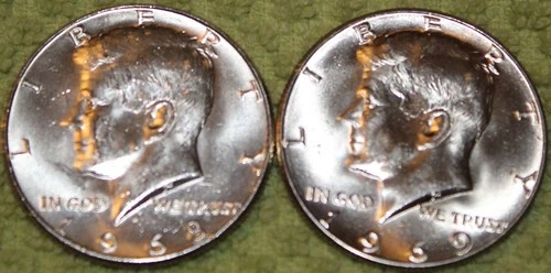 1968-D & 1969-D Kennedy Half Dollars - Both Uncirculated
