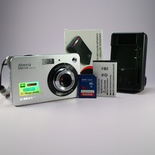 Aberg Best Abcam 218 21.0MP Digital Camera Silver Tested Full Working Set