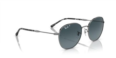 Ray-Ban RB3809 Round Sonnenbrille Gunmetal/Blue Gradient Polarized 55 mmJapan