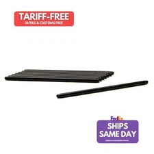 Manley 25878-8, Set of 8 Black Chromoly 3/8In Moly Pushrods - 7.850In Long Perfo