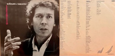 Scott Walker Climate of Hunter First pressing with lyrics on inner sleeve