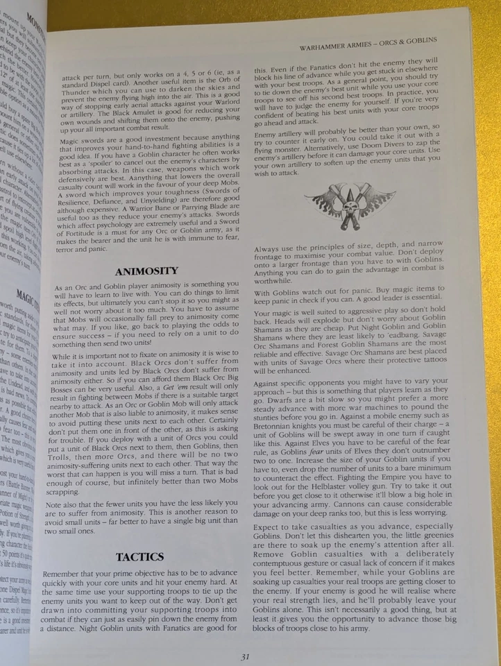 Orcs Goblins Armies Supplement Paperback Warhammer 1993 - Image 4 of 4