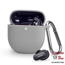 Silicone Cover for Bose QuietComfort Earbuds II 2022, Soft Gray Small