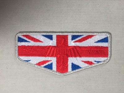 Black Eagle OA Lodge 482 Country Issue UK United Kingdom SMT Flap BSA Patch