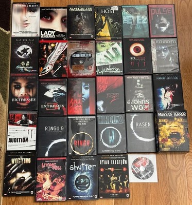 Japanese Thai Horror Asia Extreme DVD Lot (30+ Films) - Tartan/Miike/Vengeance