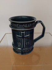 Vintage North Elmham Glazed Holkham Pottery Mug Cup AD 673 To 1973 1300 Years