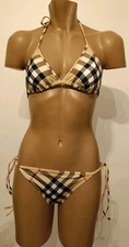 Burberry Brit Bikini Set Neu Klassisch Kariert Gr. S Neu Mit Etikett