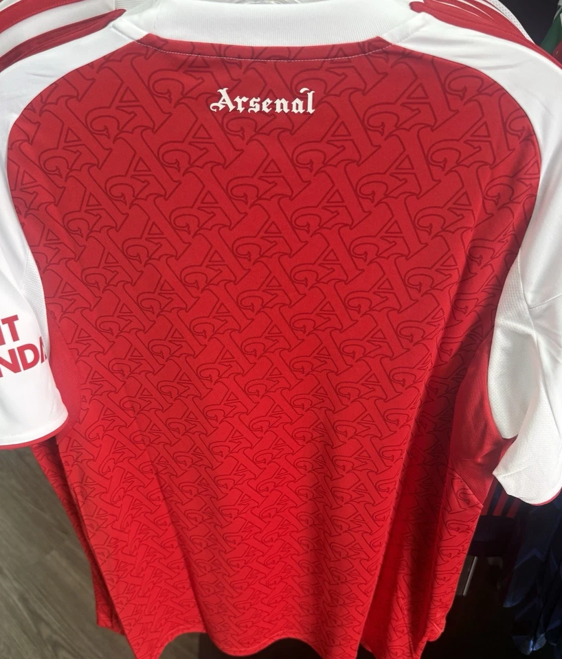 Camisa masculina média Adidas JI9517 Arsenal FC 2025/26 Home nova com etiquetas - Imagem 3 de 3