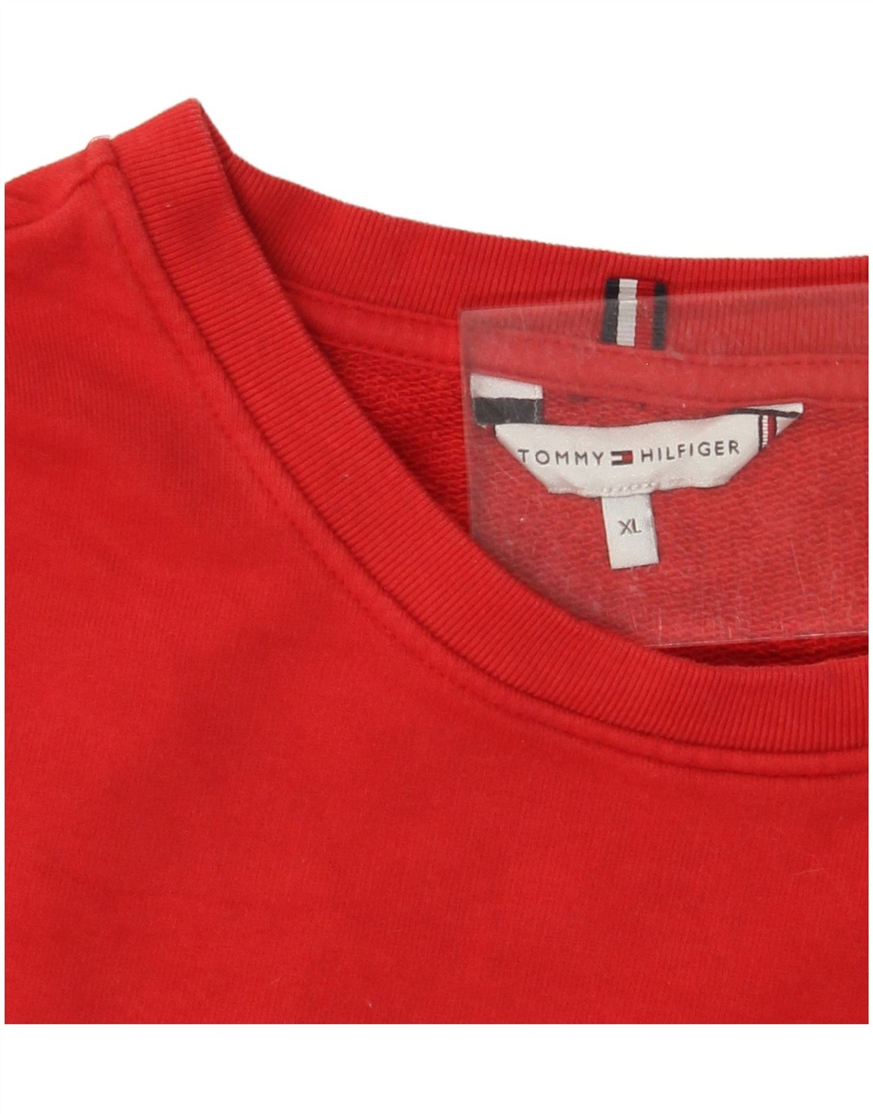 TOMMY HILFIGER Womens Sweatshirt Jumper UK 18 XL Red BI12 thumbnail 4
