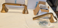 LOT of 2 Moen Voss Pivoting Toilet Paper Holder Brushed Gold YB5108BG---READ  