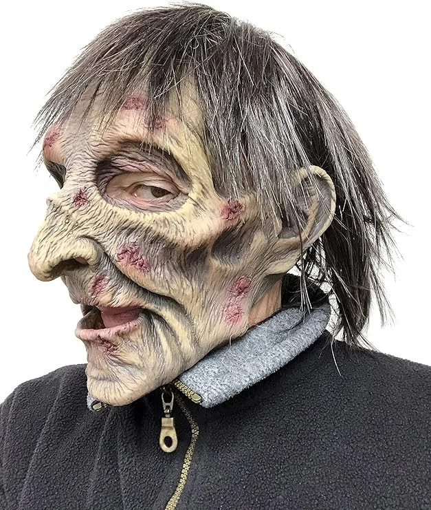 Men`s Exhumed Zombie Mask Adult Scary Undead Latex Realistic Halloween Face Mask - Image 2 of 4