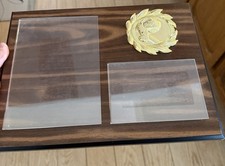 Wooden Rectangular Picture Plaque with Soccer Emblem