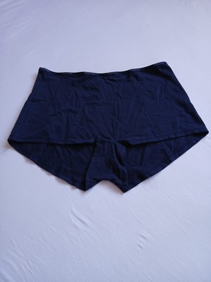 Skims Sculpting Cotton Logo Hot Pant Womens 4X Navy Stretch BO-SHO-2643 G97-47