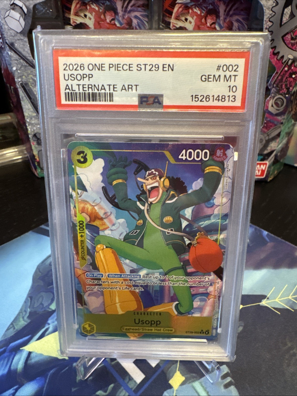 Usopp 2026 One Piece ST29 - Alternate Art - #002 PSA 10 