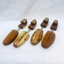 Dillard's Wooden Shoe Trees Set of 4 with Adjustable Metal Shafts