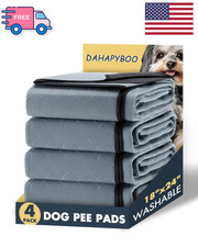 Washable Puppy Pee Pads for Dogs with Pheromones Gray 18" X24" 4 Pack , Traini
