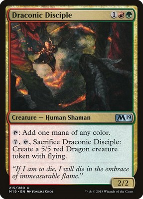 Draconic Disciple [Core Set 2019] Lightly Played