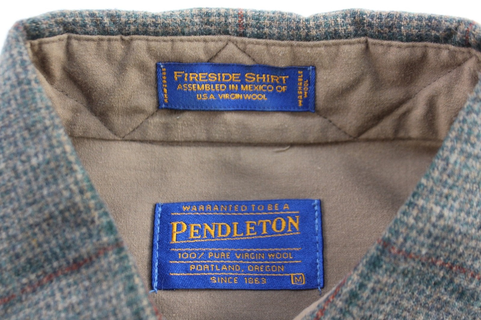 Pendleton Grey Plaid LS Button Down - image 4